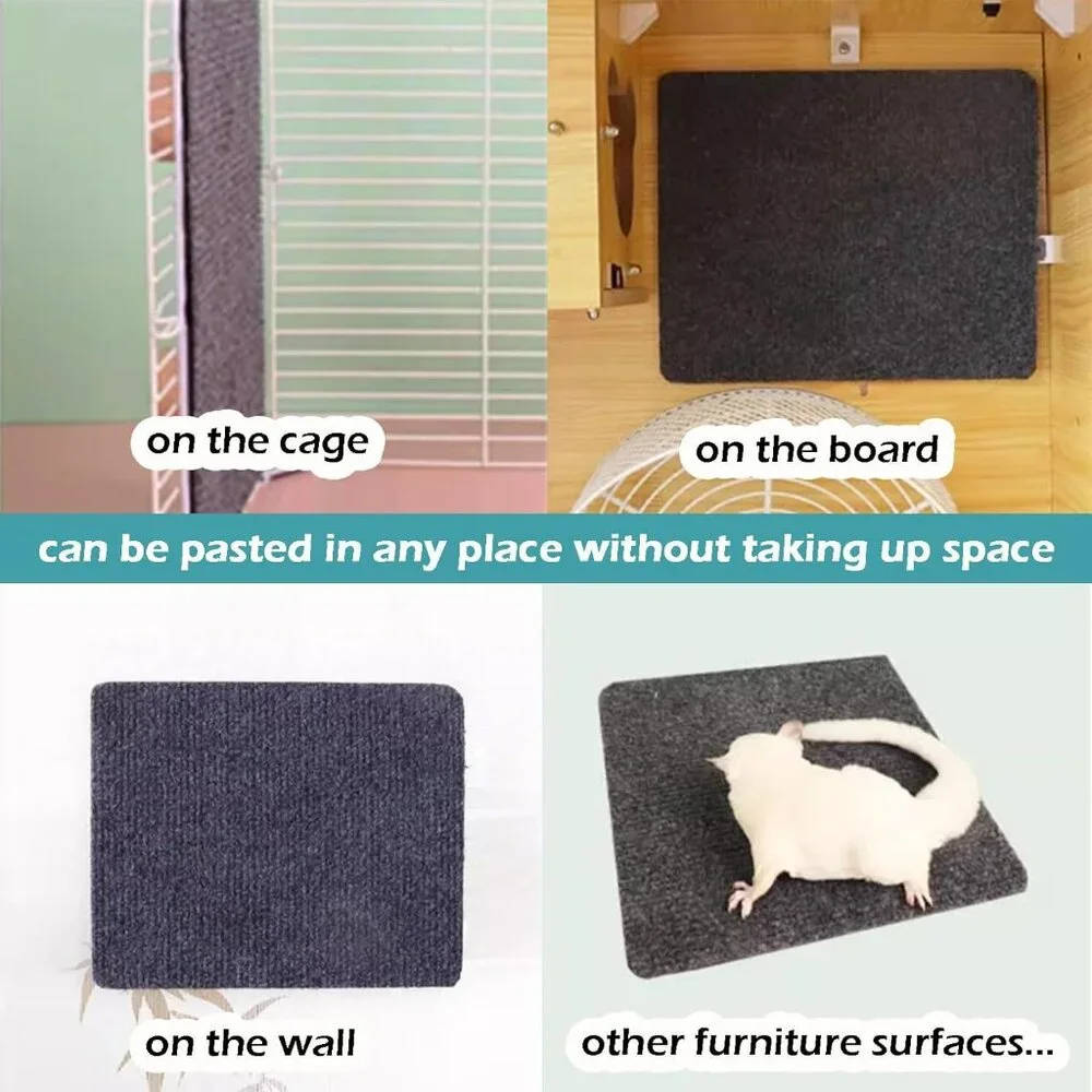 Sugar Glider Toys, Sugar Glider Climbing Mats, Self-Adhesive Cage Accessories fo